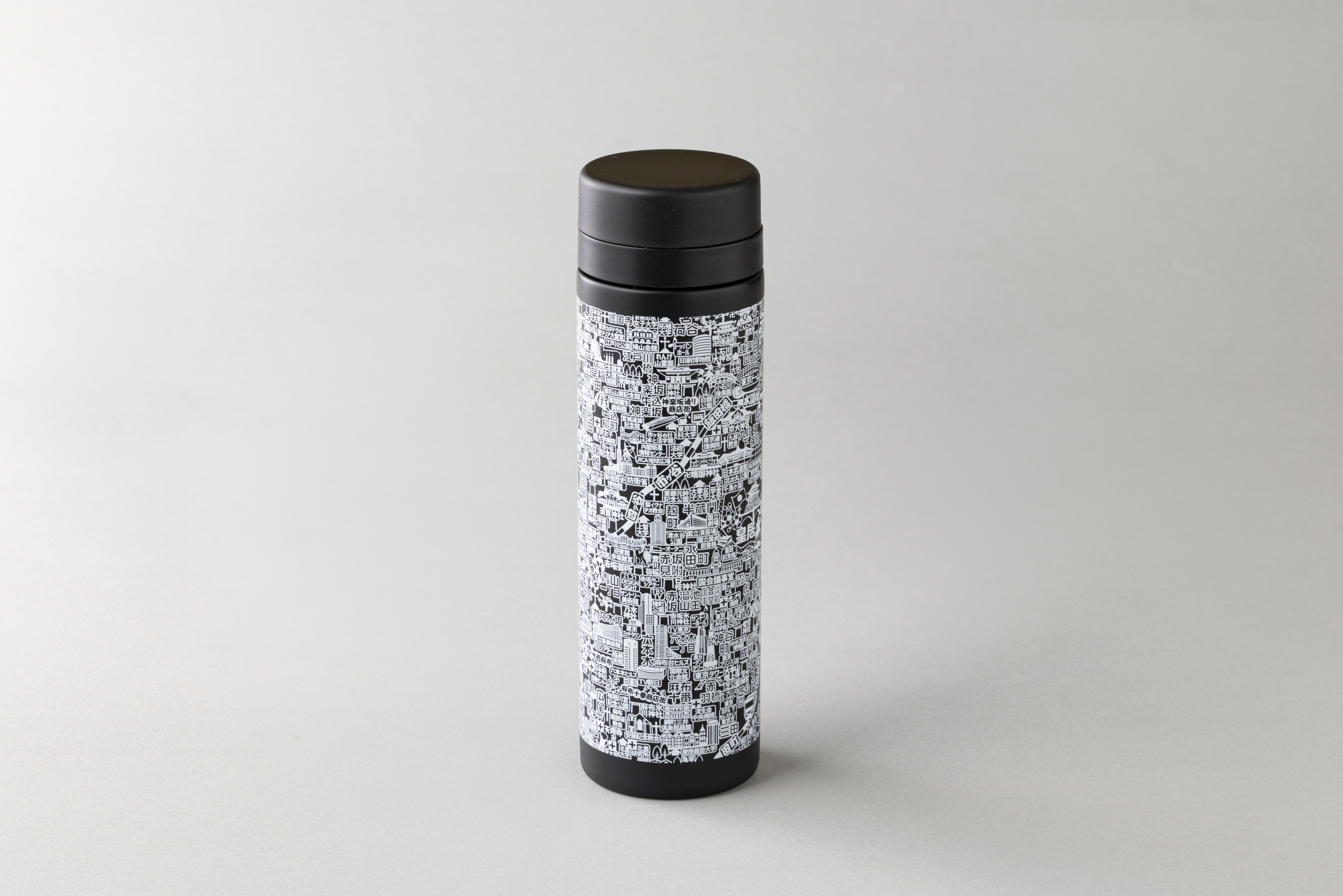 Stainless Steel Thermos Bottle 300ml/『東京カオス』300mlステンレスサーモボトル（ブラック）