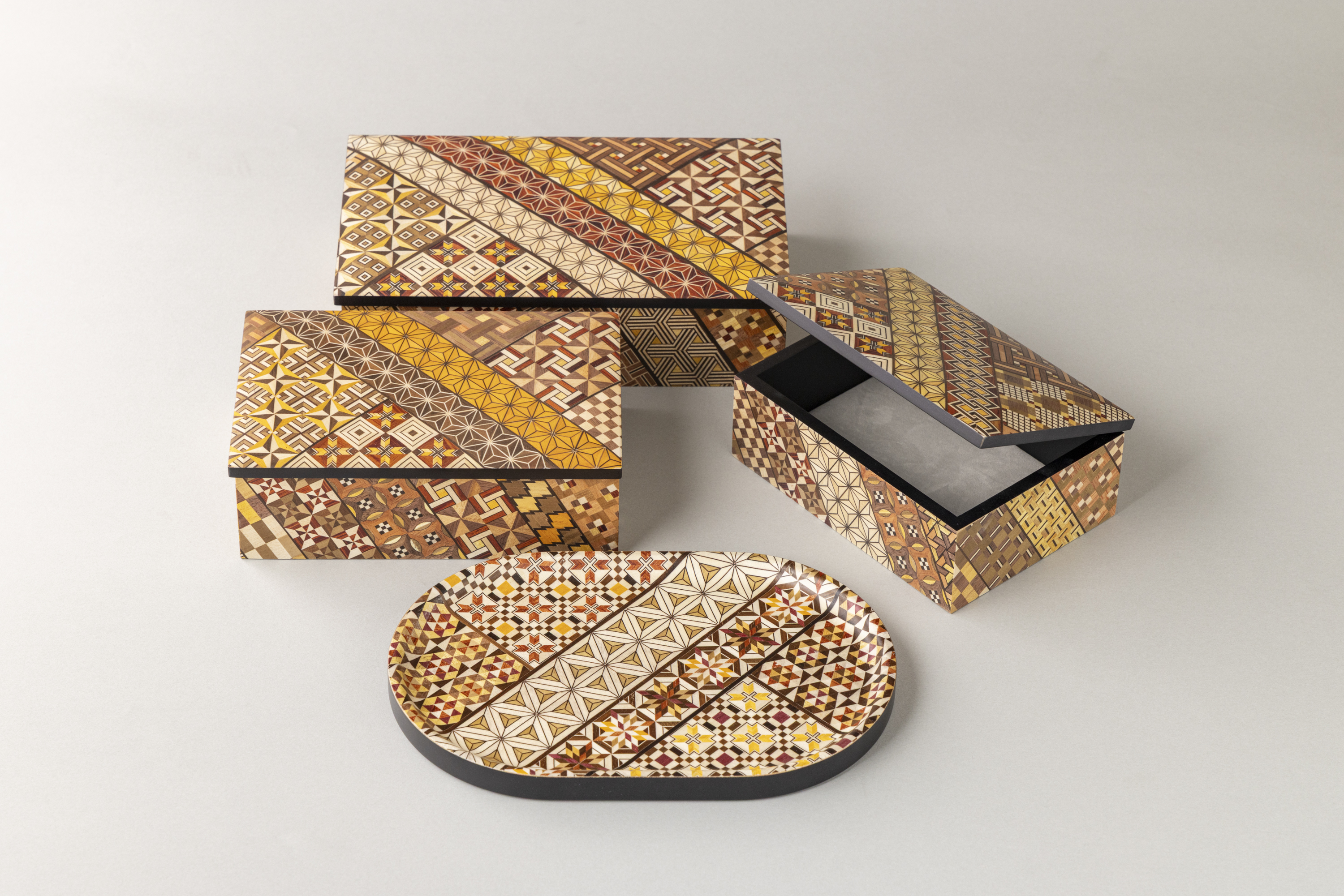 Yosegi zaiku accessory box / 寄木小物入れ