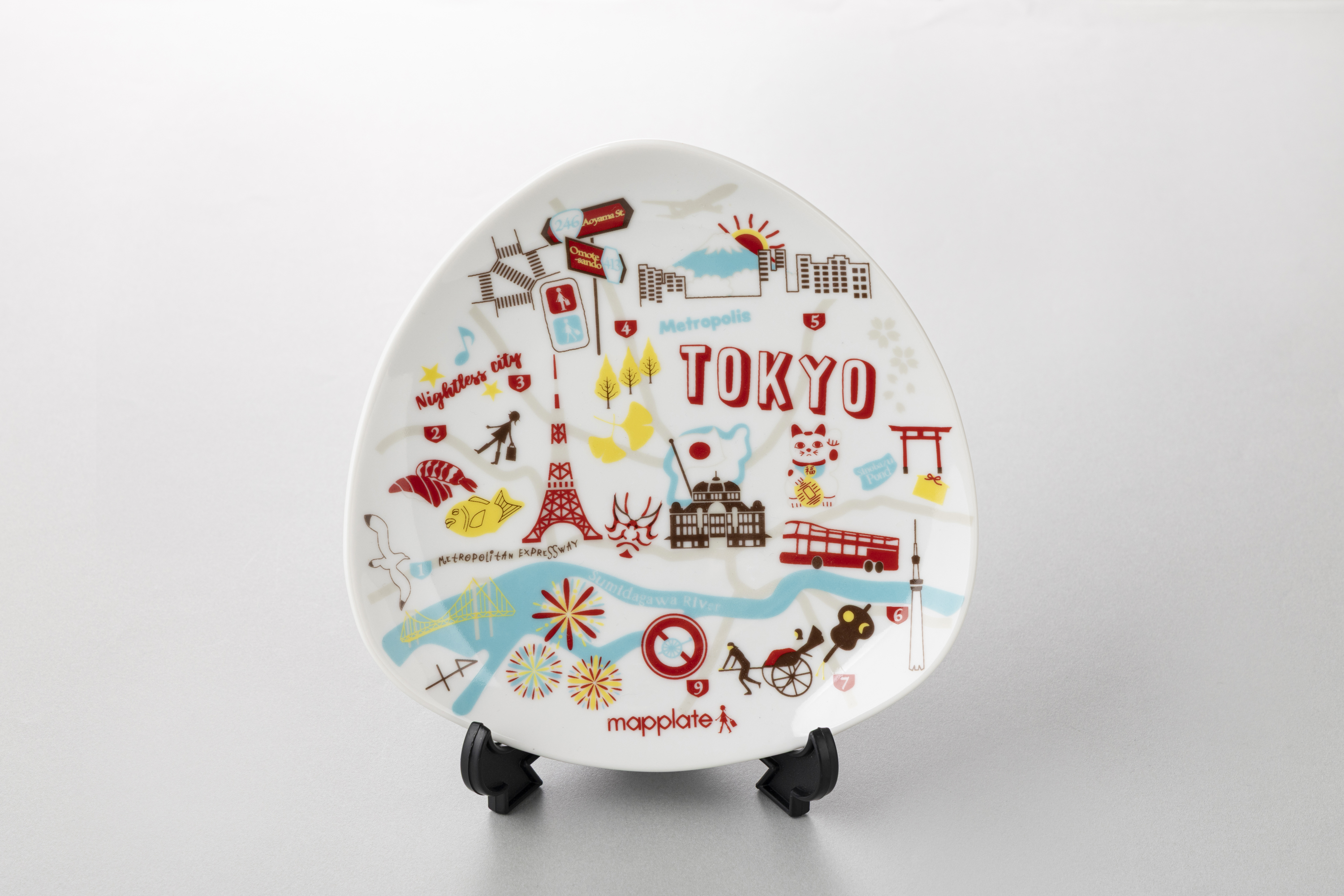 "Tokyo Illust" Map Plate/『東京イラストマップ』プレート